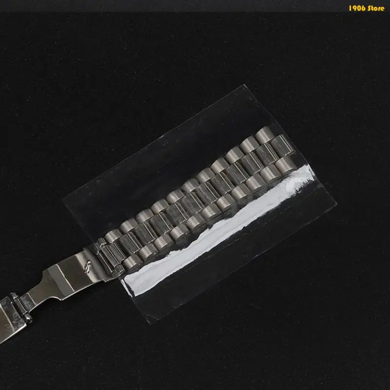 U1JB 500Pcs Watch Band Protective Film Transparent Rectangular Protective Film