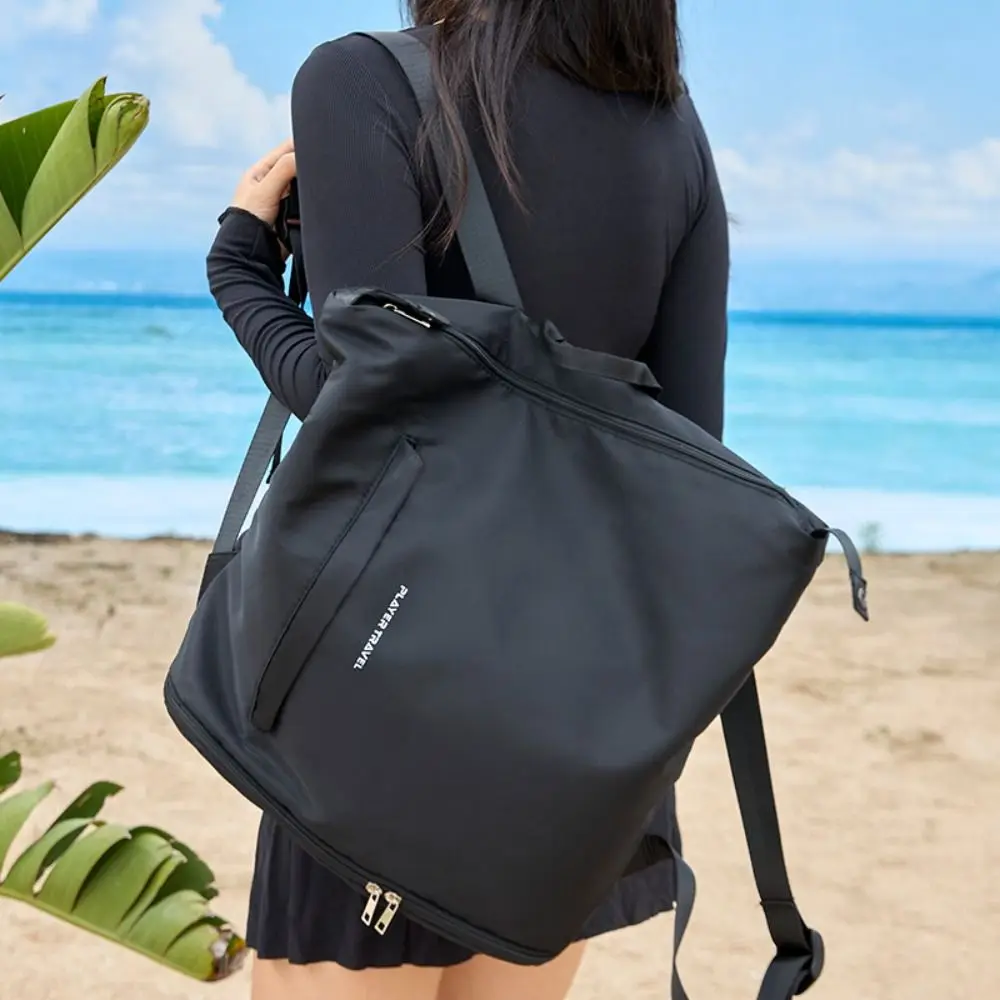 Bolsa de almacenamiento de natación de gran capacidad, mochila de Fitness antiincrustante impermeable, bolsa de playa de separación seca y húmeda, moda