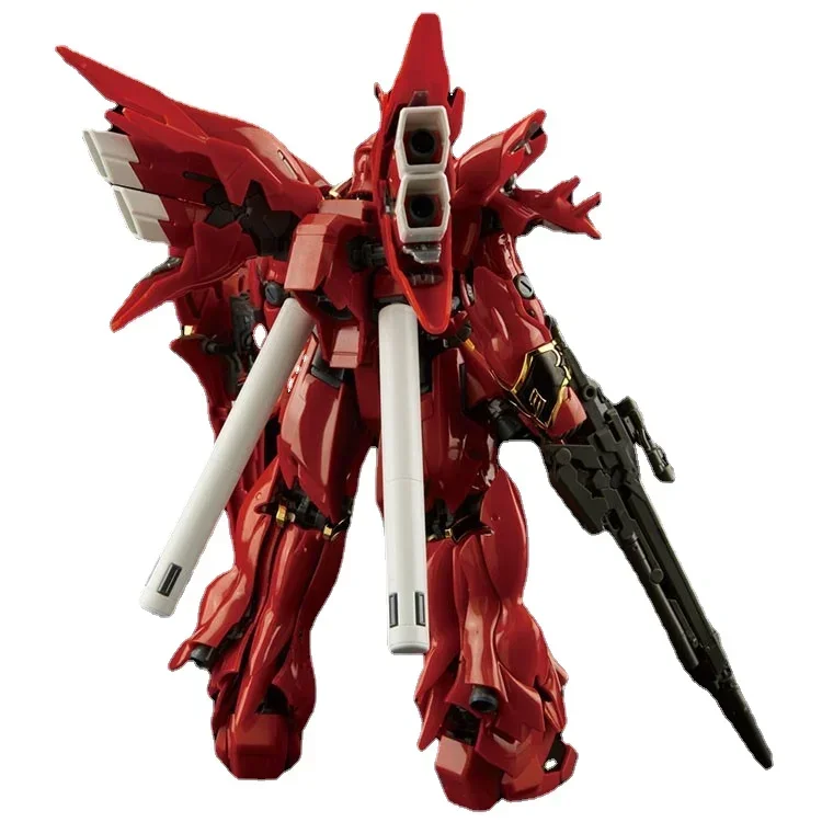 Bandai Gundam Model Kit Anime Figure RG 22 1/144 MSN-06S Sinanju Gundam Genuine Gunpla Anime Action Figure Toys for Children