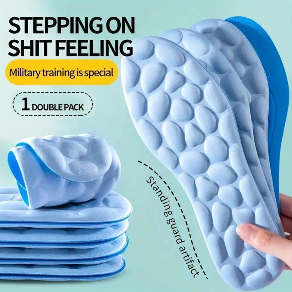 

Pebble Massage Insoles Memory Foam Sports For Men Women Comfortable Breathable Deodorant Elastic Feet Orthopedic Sho R4U4
