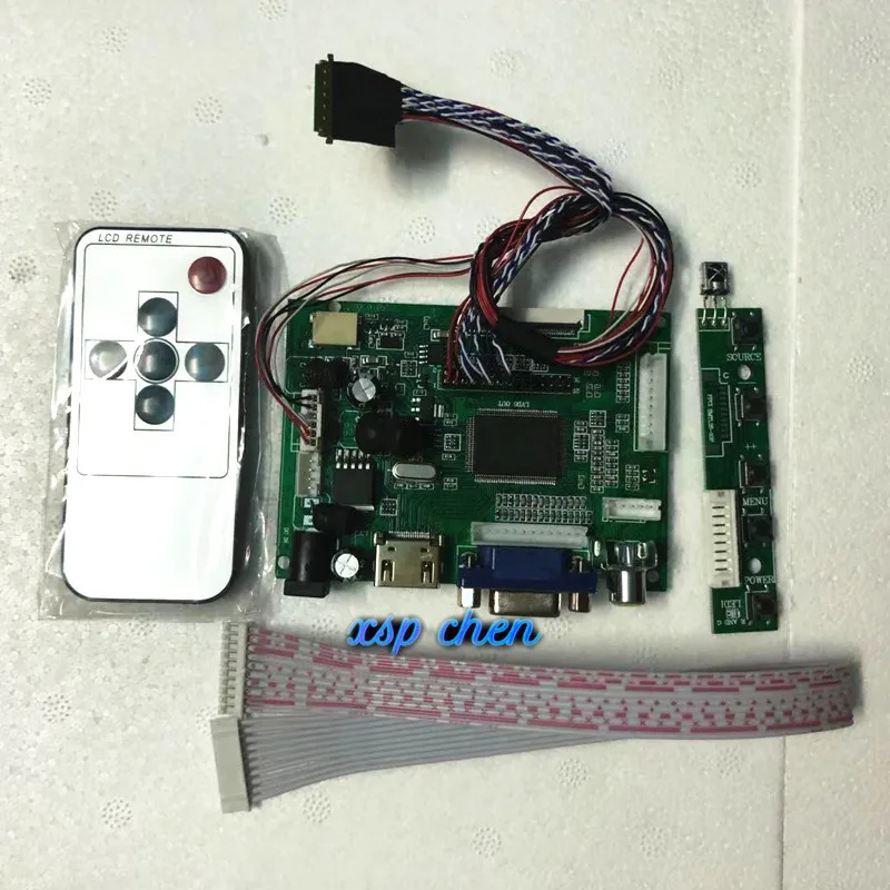 

HDMI+VGA+AV Control Board Monitor Kit for LP156WH2-TLA1 LP156WH4-TLA1 N156B6-L03 BT156GW01 LCD LED screen Controller Board Drive