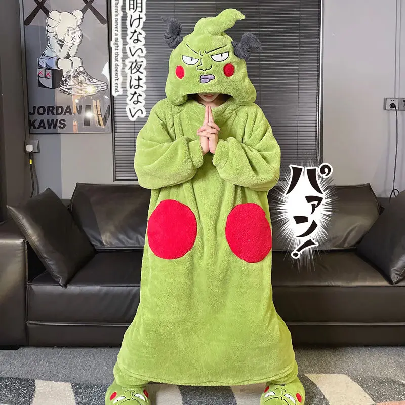 

Mob Psycho 100 Anime One-Piece Pajamas Girls Home Warm Set Dimple Reigen Arataka Kawaii Funny Pajamas Cute Girly Heart