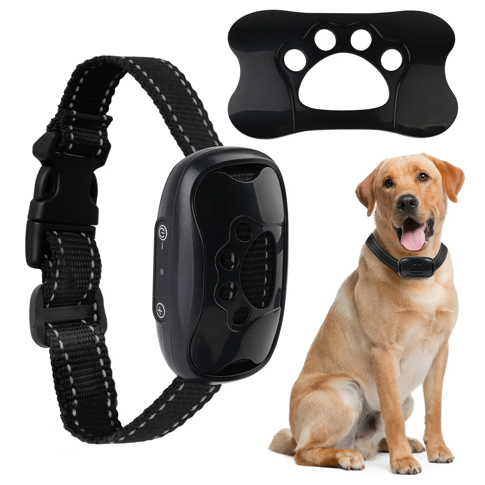 

Electric Dogs Training Collar USB Rechargeable Pet Dog Anti Barking Stop Barking Vibration Anti Bark Waterproof Collar Devices