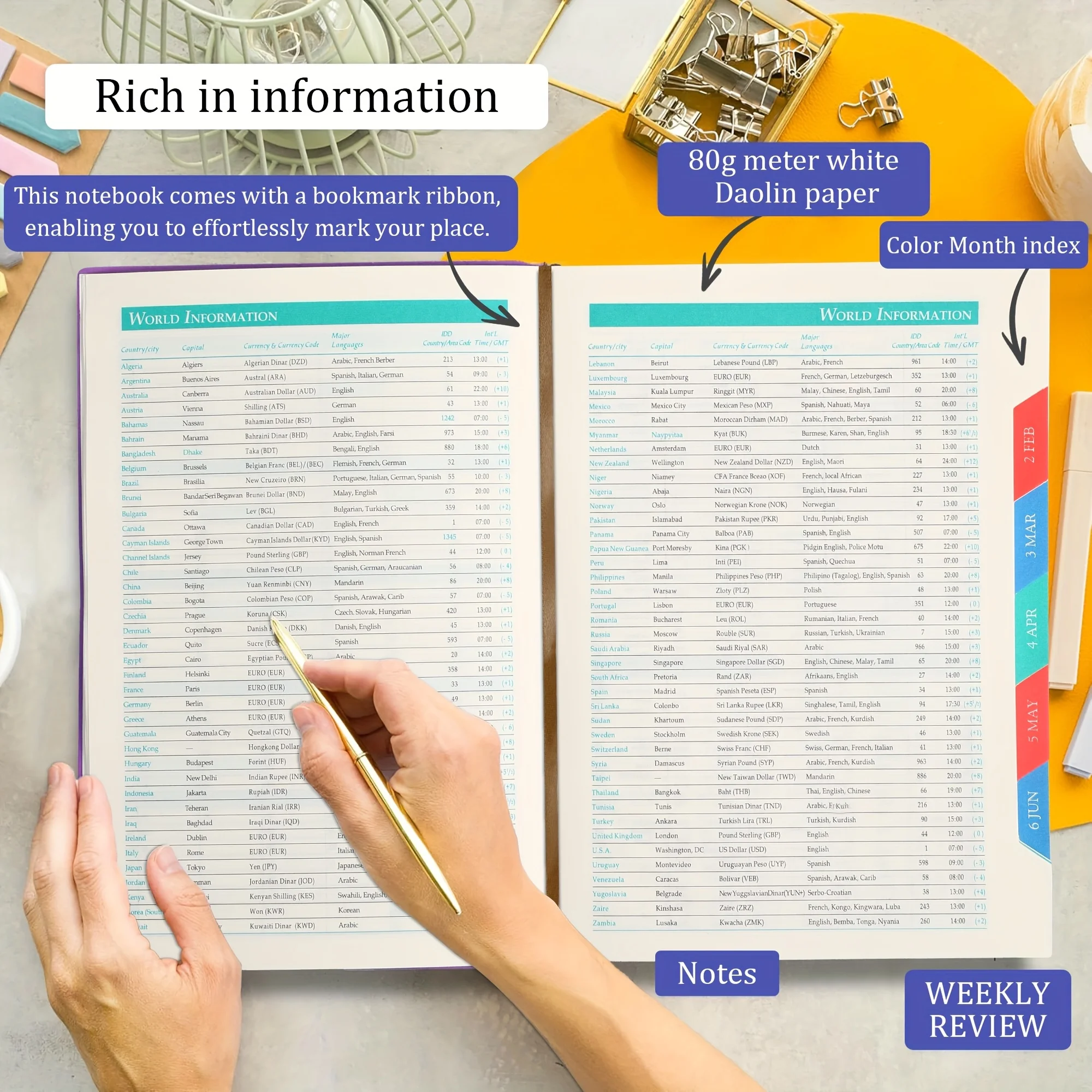 2026 مجلة التخطيط اليومي والتقويم 8 ألوان نابضة بالحياة (وردي/أحمر/أخضر/أزرق/أرجواني/أزرق مخضر) |   هدية عصرية متينة للمراهقين