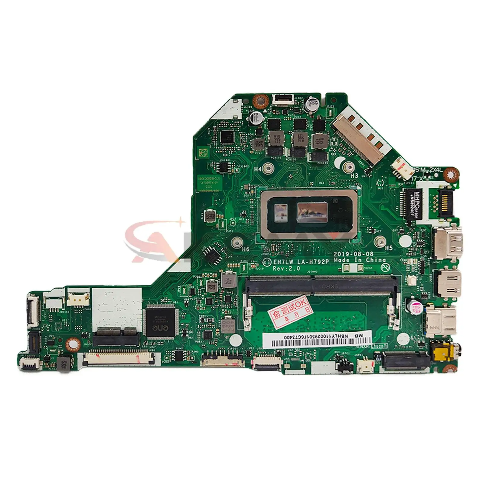 LA-H792P For ACER Aspire A315-54 LA-H792P Notebook Motherboard i3 i5 i7 CPU tested Laptop Mainboard