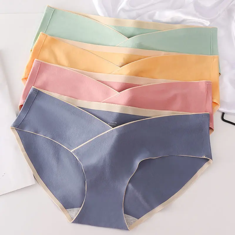 3-5pcs Cotton Maternity Panties Low Waist  Briefs for Pregnant Women Pregnancy Underwear Lingerie Maternity Clothes Underwear