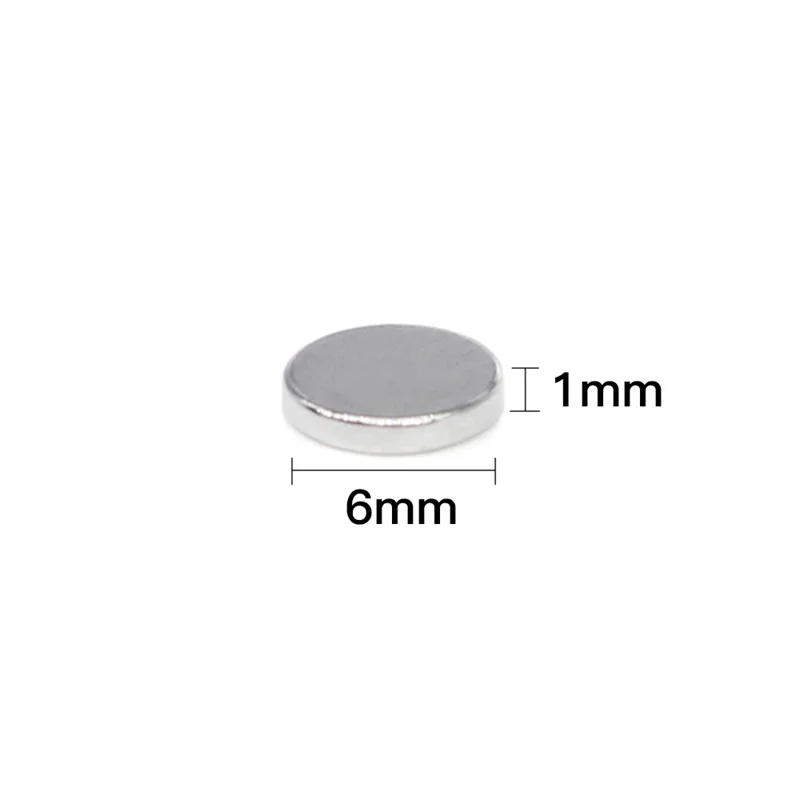 50~2000PCS 6x1mm  Thin Small Round Neodymium Strong Magnets N35 6mm x 1mm Powerful Strong Magnetic Magnets 6*1mm