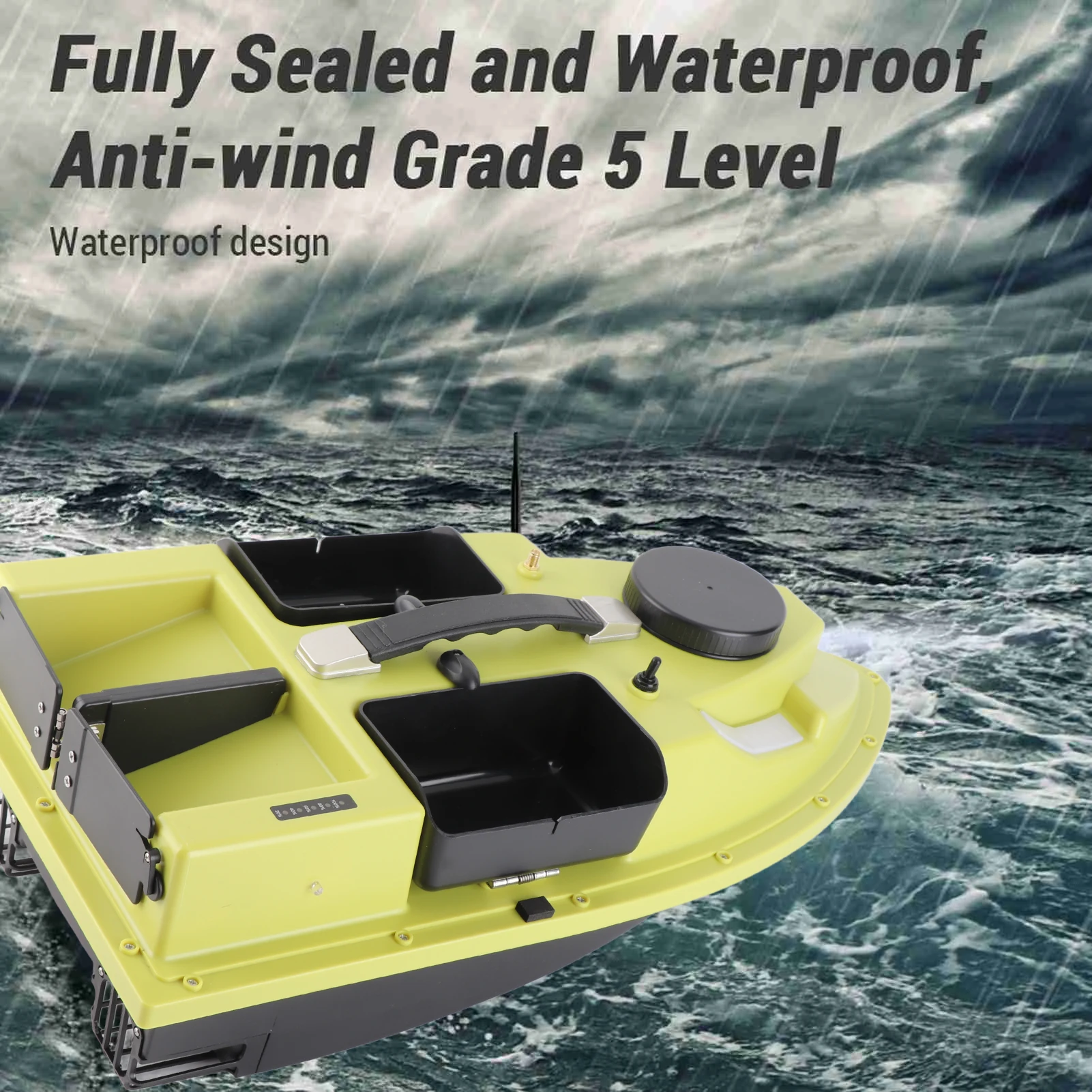 RC appât bateau pêche appât bateau pêche appât bateau Intelligent lumière LED 2KG charge Rechargeable télécommande pêche appât bateau