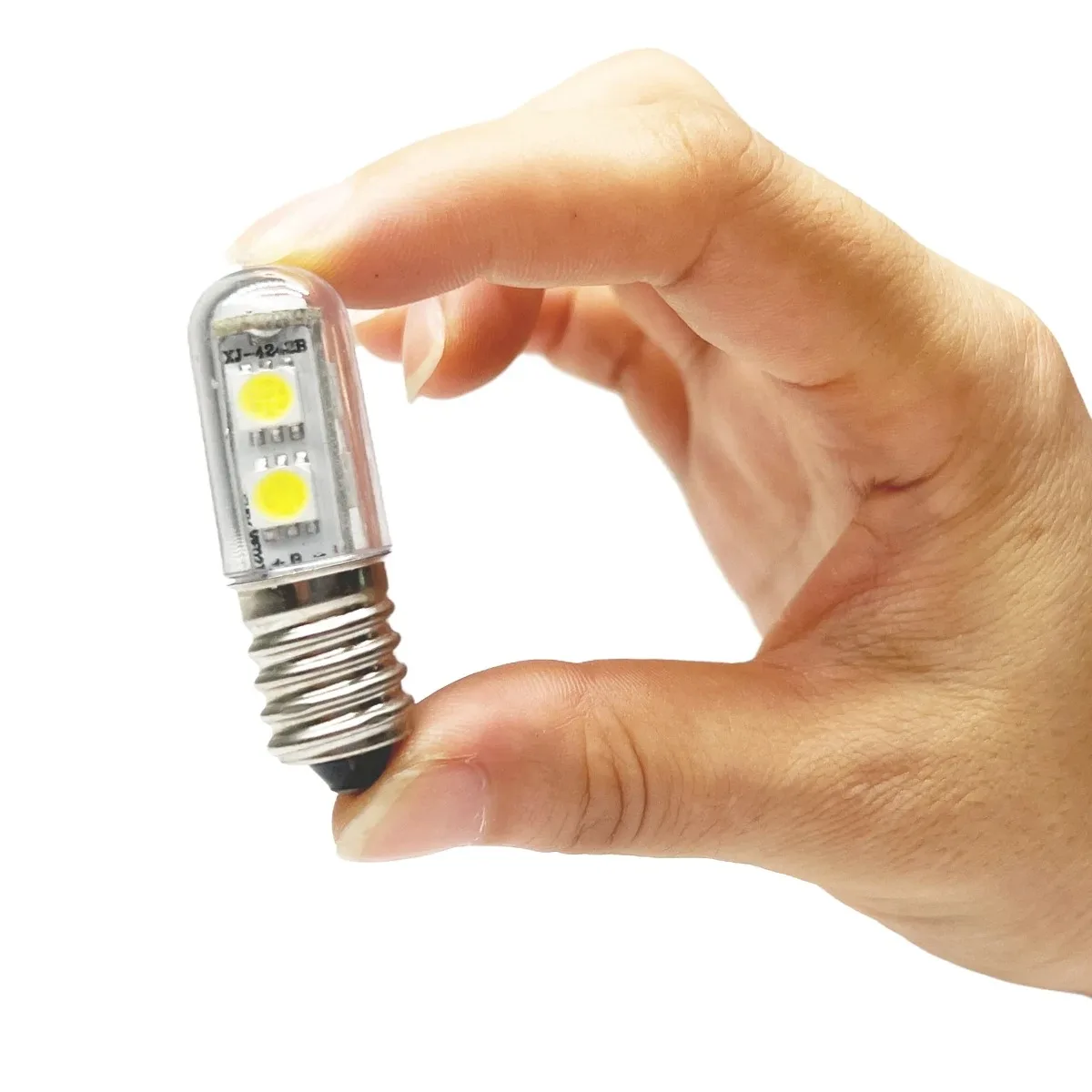 Energy Saving Mini Lâmpada de milho, LED Indicador, Luz decorativa da noite, Frigorífico Thumb Light, T15, E14, 1W, AC 220V, E12