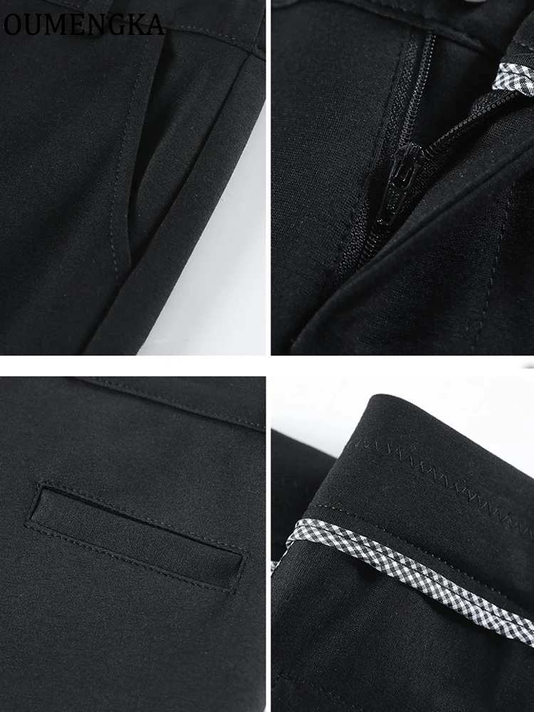 الخريف الصلبة امرأة سوداء السراويل سليم المناسب زر مخصر الشارع الشهير عادية مضيئة بانت المرأة الشتاء كابري بنطلون مع المخملية #6