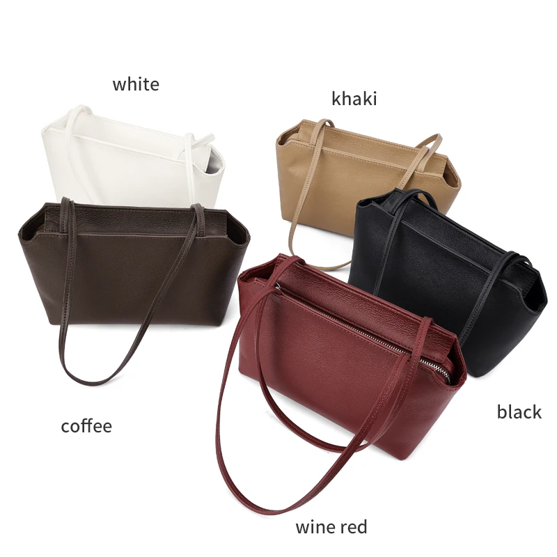 Women's Bag Genuine Leather Handbags Single Should Crossbody For Ladies Fashion Casual Cow Leather Shoulder Bags Underarm Bag