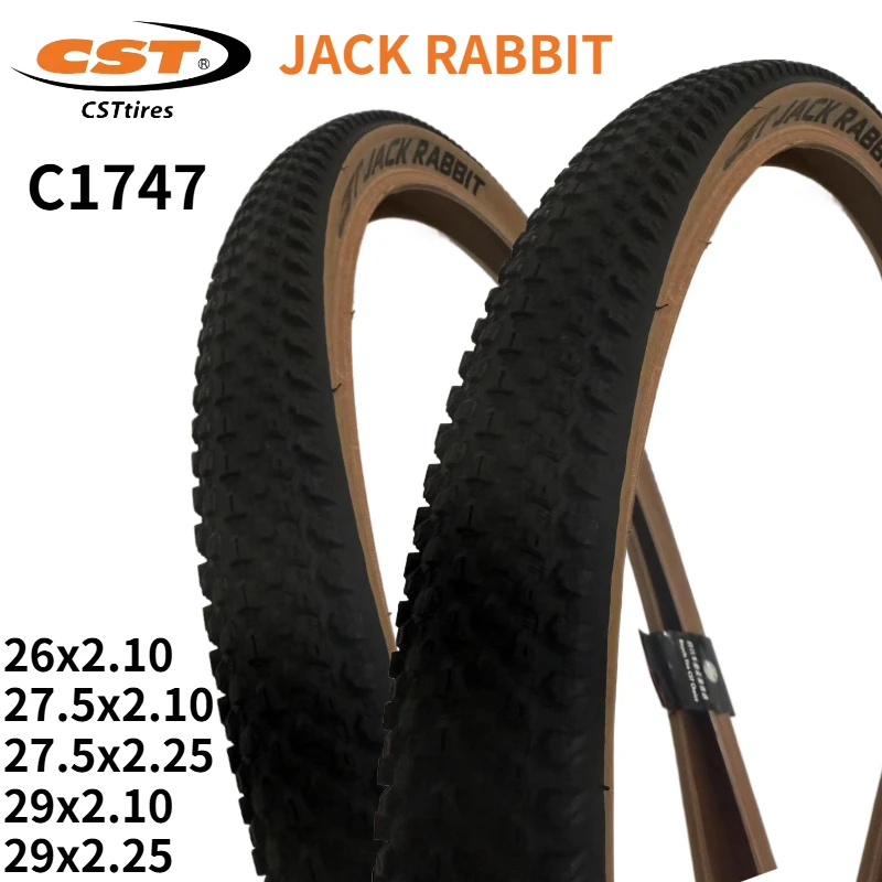 AliExpress C1747 JACK RABBIT bicycle tire 26 27.5 29-inch mountain bike cross-country tire 26x2.1 27.5X2.10 29X2.10 2.25 brown side tire