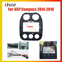 Marco de radio para coche de 10,1 pulgadas, Fascia para Jeep Compass 2014-2016, Panel de DVD Canbus, Kit de montaje para tablero, instalación estéreo de 2 Din