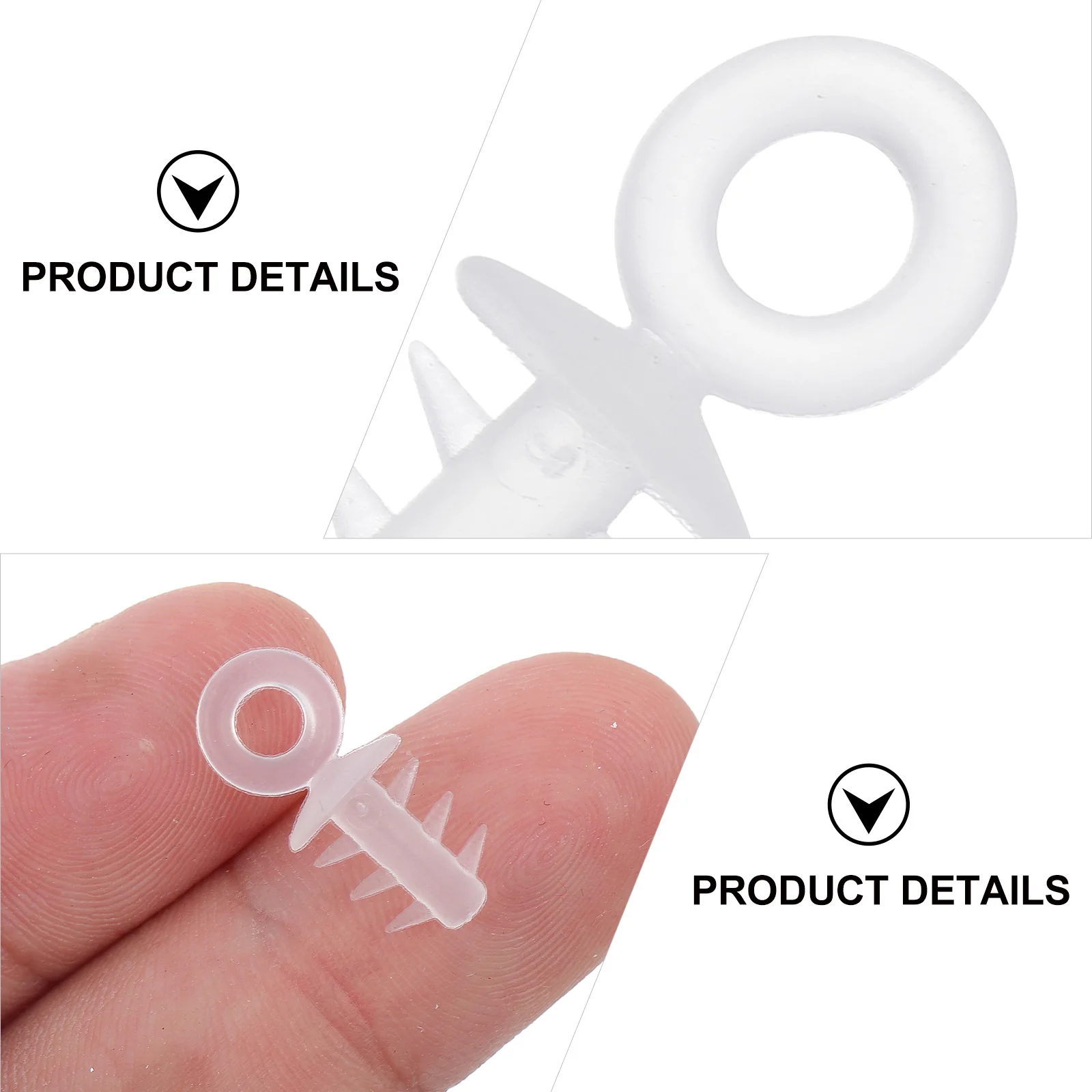 

200pcs Foam Ball Caps Pendants Hanging Circle Diy Christmas Tree Decor Ornament Accessories Unique Ball Holder Supply Pendant