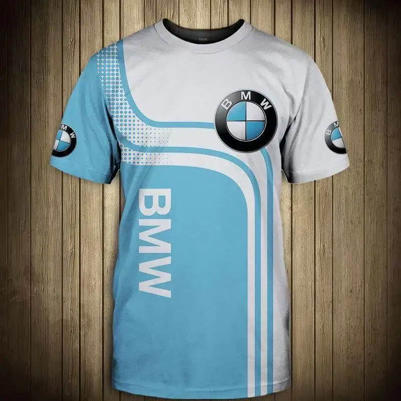 

Men's Summer BMW T-shirt Comfortable Sports Top 3D Printed Fashion Sports Motorcycle Racing M Power Car Brand Fashion
