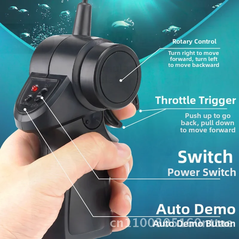 T14 لعبة بيونيك كهربائية للغوص على شكل قرش للتحكم عن بعد مع مروحة مزدوجة 2.4G روبوت سباحة لاسلكي تحت الماء للأطفال #6