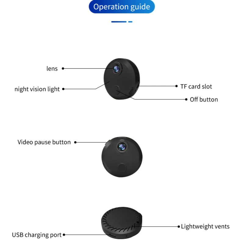 กล้องจิ๋วไร้สาย Wi-Fi 1080P AP ในร่มกล้องขนาดเล็ก IP ควบคุมความปลอดภัยระยะไกลกล้องเฝ้าระวังกลางคืนมือถือ