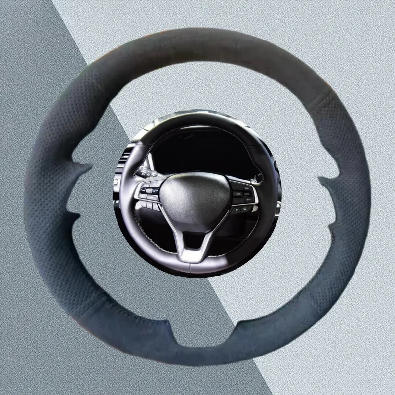 

Чехол на руль автомобиля на заказ для Honda Accord 10 2018 2019, Insight 2019, замшевая кожа, нескользящие аксессуары для салона автомобиля