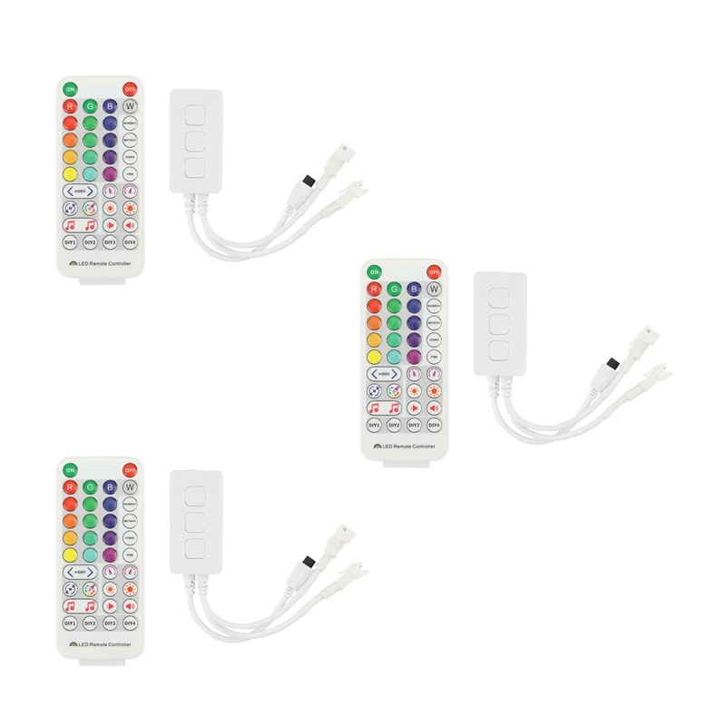 

3X SP511E Wifi Music LED Controller For WS2812B WS2811 Addressable Pixel RGB LED Strip Dual Output Alexa APP Control