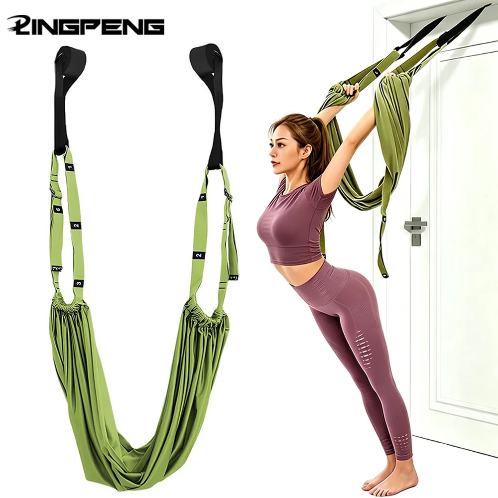 Verstellbarer Tür-Aerial-Yoga-Gurt für Zuhause – Yoga-Schaukel und Stretch-Trainer für Spagat, Rückbeugen, Tanz und Gymnastik – Ideal für die tägliche Übung