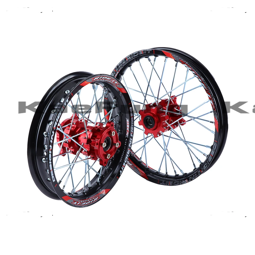 Dirt Pit bike 15mm Front 1.60-17 Rear 1.85-14 inch Alloy Wheel Rim with CNC Hub For KAYO HR-160cc TY150CC 14/17  wheel