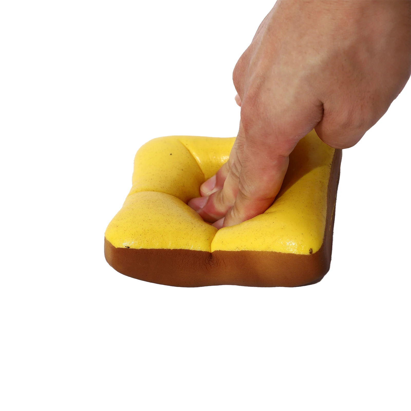 

Realistic Squeeze Toy Toast-shaped Slow Rising Squishy Stress Relief Tool for Office Work Study Travel Daily Life Home