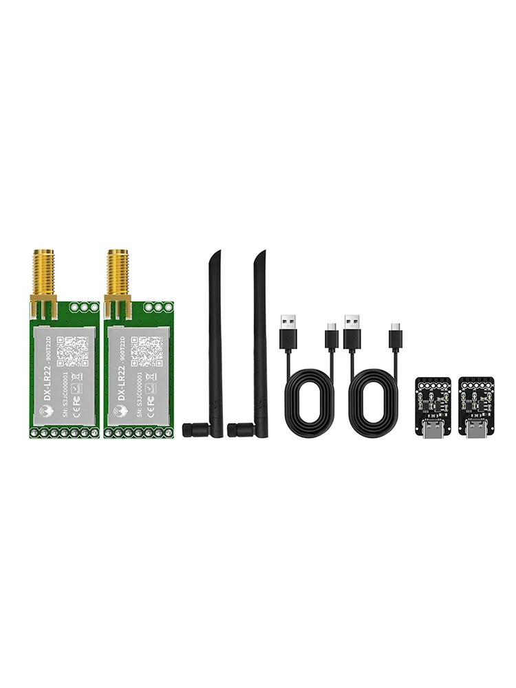 DX-LR22 LLCC68 Uart LoRa Module 433/475/868/915MHz 22dBm 5KM Long Range IoT Communication for Smart Metering/City/Agriculture