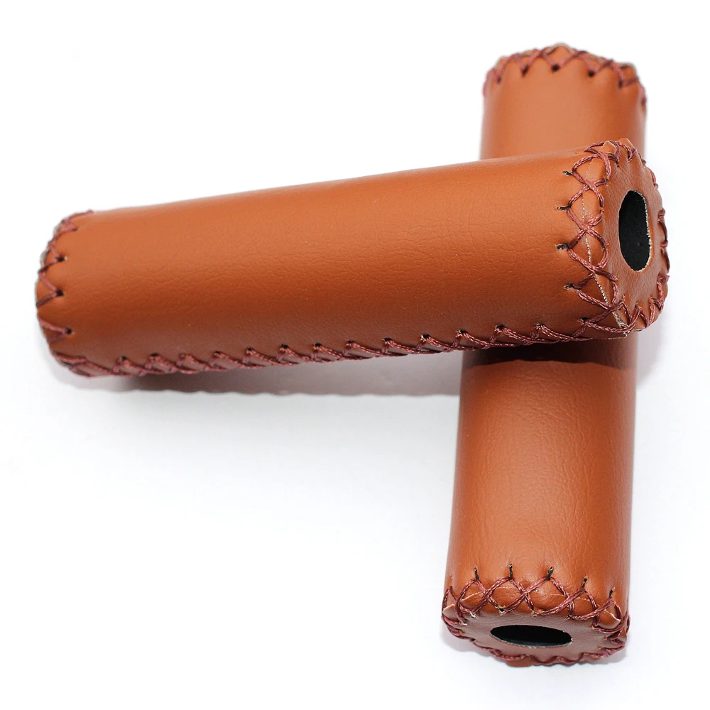 

Mountain Bike City Bike Road Bike Leather Bicycle Grips Retro Cycling Grip Bicycle Handlebar Grips Vintage Bicycle Grips