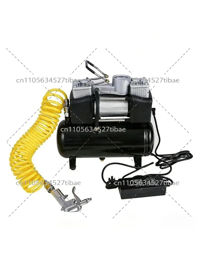 Portable Small Air Compressor Oil-Free Silent Mini Air Pump for Car Tire Inflating And Car Painting Air Reservoir