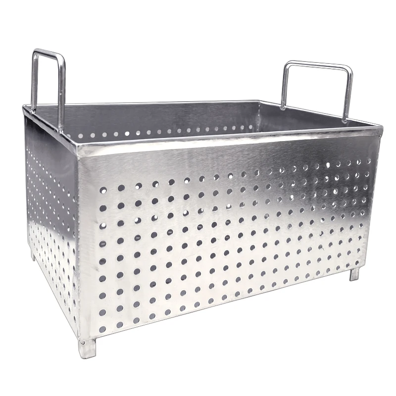 Large Capacity Round Rectangle 304 Stainless Steel Perforated Wire Mesh Basket