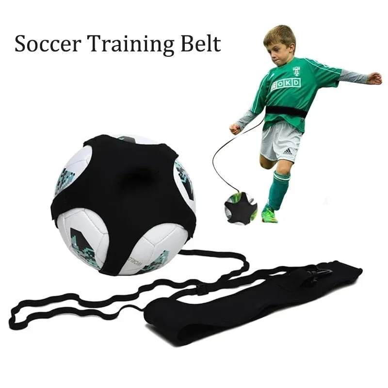 1Set Sports Football Training Bounce Kits Adjustable Soccer Solo Practice Training Belt With Agility Soccer 10Pieces Discs Cones