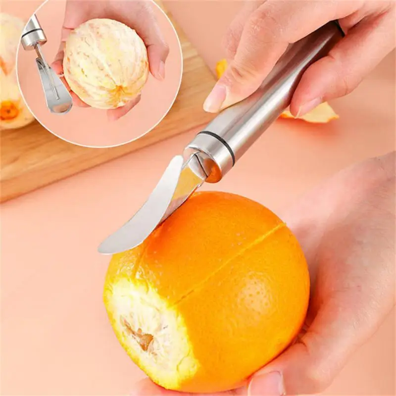 Stainless Steel Lemon Orange Peeler Practical Fruit Grapefruit Opener Cutter Kitchen Gadgets For Household Tools Orange Peeler