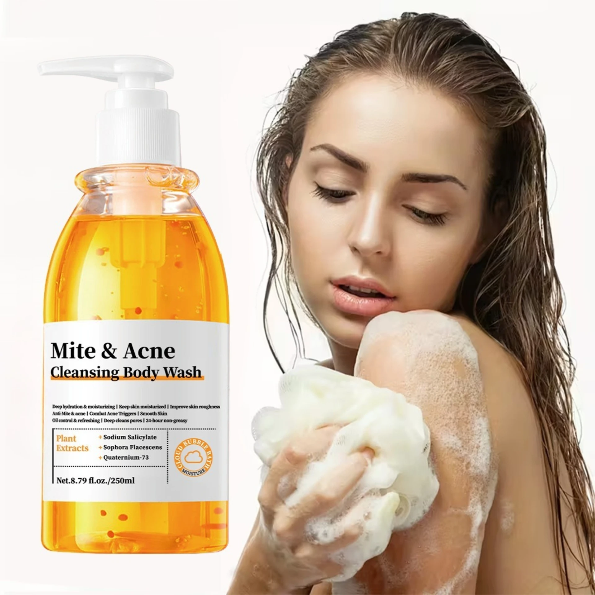 250ml Body Wash Gentle Deep Cleansing Moisturizing Oil Control Improve acne Refreshing Nourishing Smooth Skin Skincare