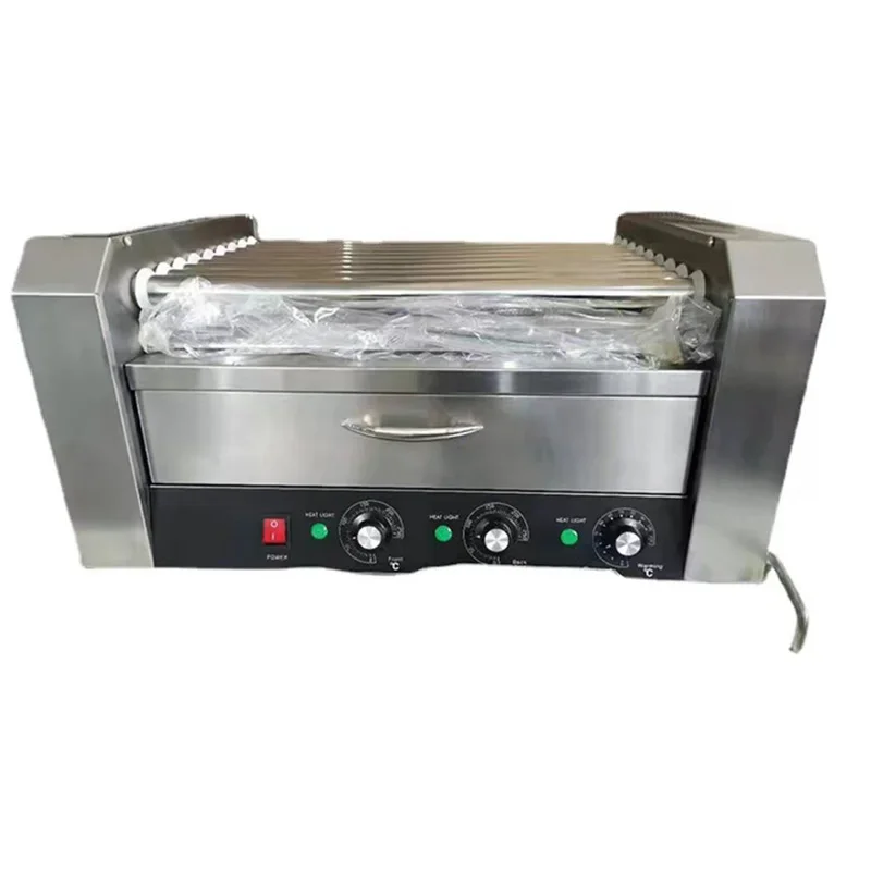 Commercial Sausage Grill, Fully Automatic Hot Dog Machine, Rotary Sausage Grill, Crispy-Skinned Sausage Grill