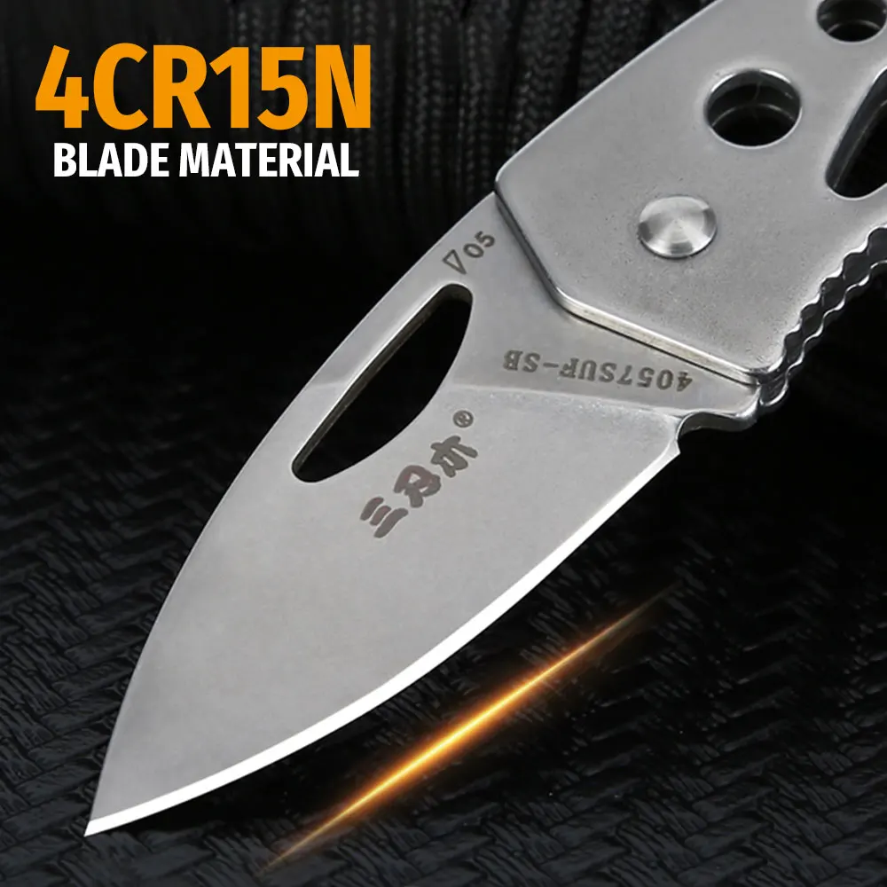 SANRENMU 4057 Outdoor Multi-Purpose Folding Knife Camping Hiking Wilderness Survival Fishing Hunting Portable Edc Tool Knives