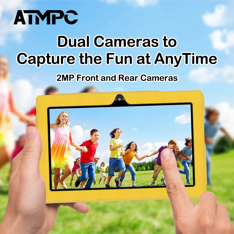 ATMPC 7 inch Tablet Android 11, 3GB RAM+32GB ROM, Quad-Core, 3500mAh, WIFI, BT 4.2, 1024*600 Resolution HD IPS Display Tablet PC