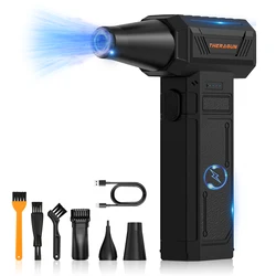 U7Pro Mini Turbo Fan Jet(150000RPM),Speed 52m/s Portable - Electric LED Compressed Air Duster, for Keyboard,Car,PC,Home Cleaning