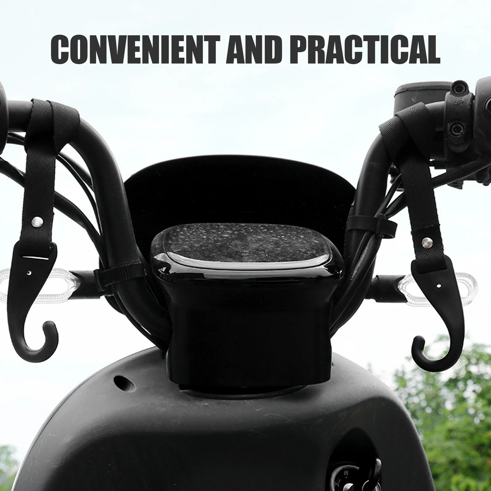 

2 шт., держатель с крючком на руль мотоцикла, сверхмощная веревка для багажа для ключей, перчатки, солнцезащитные очки, универсальные, бесплатно