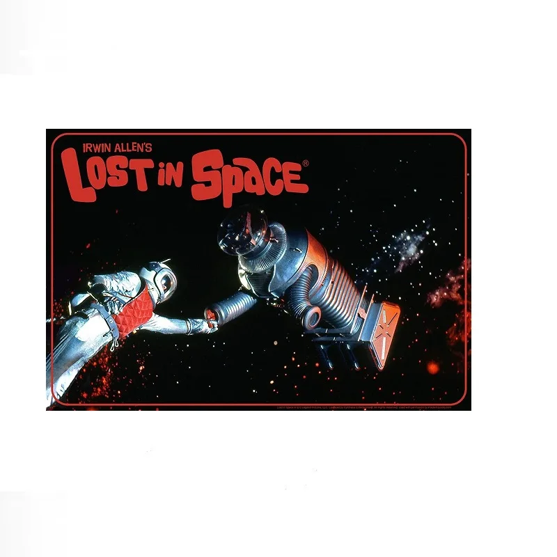 Laminated Lost In Space Robot In Space TV Show Cool , Art Picture Print Canvas Poster Home Wall Decor