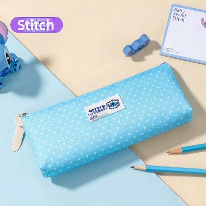 ديزني غرزة طالب القرطاسية قماش حقيبة أقلام رصاص ريترو مدرسة حقيبة أقلام رصاص اللوازم المدرسية حقيبة هدية