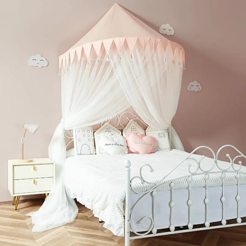 Kinderbed Tent Hangend Plafond Muur Tule Mesh Speelgoed Tent Decoratie Prinses Stijl Kinderen Slaapkamer Speeltenten Klamboe Decor