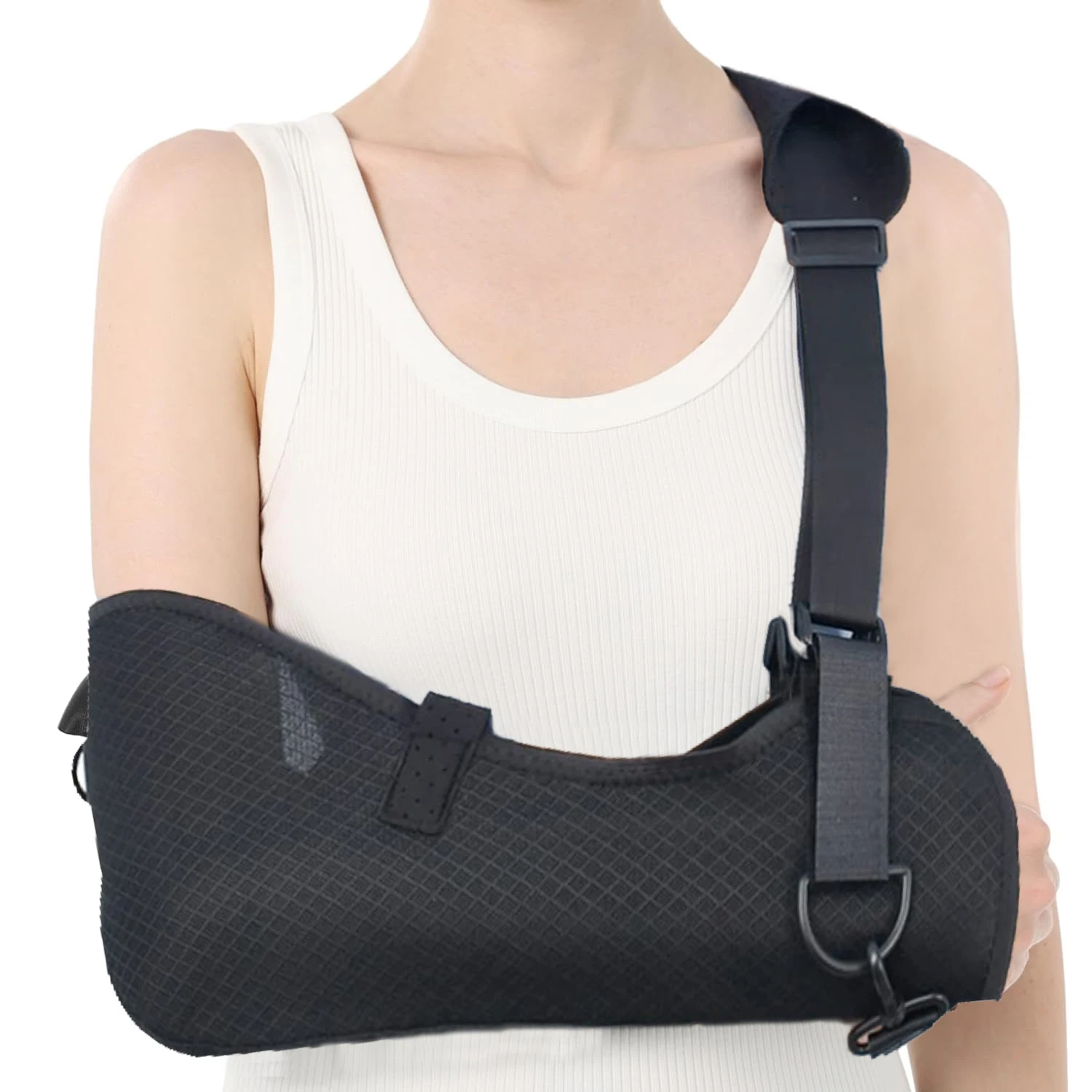 

Adjustable Mesh Arm Shoulder Sling,Breathable Comfortable for Fractures & Surgery Recovery,Rotator Cuff Support Brace