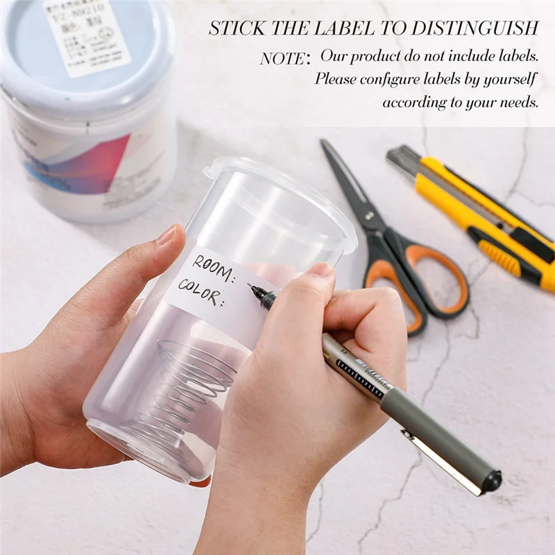 

Контейнер для краски Touch Up Чашки для ретуши Чашки для хранения краски с крышками Контейнеры для хранения краски Герметичный контейнер для краски Прочный 4 шт.