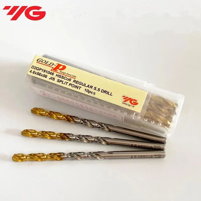 Kprea M42 HSS YG-1 D2GP191 Co8 1.0-13.0 Twist Drill Bit Set Straight Shank 1PCS Titanium Coating Stainless Steel Processing