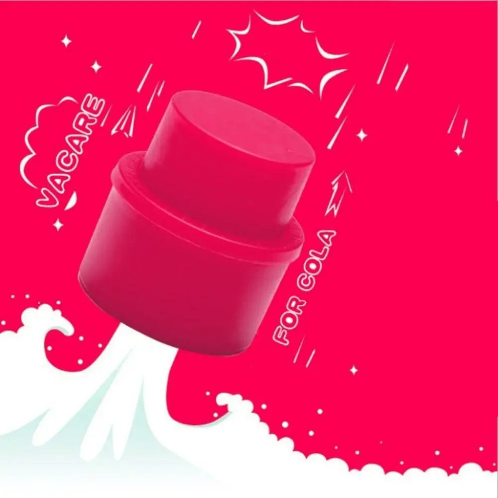 2pcs/Set Inflatable Cola Pump Air Tight Soda Cap Drink Sealer Bottle Stopper Beverage Saver