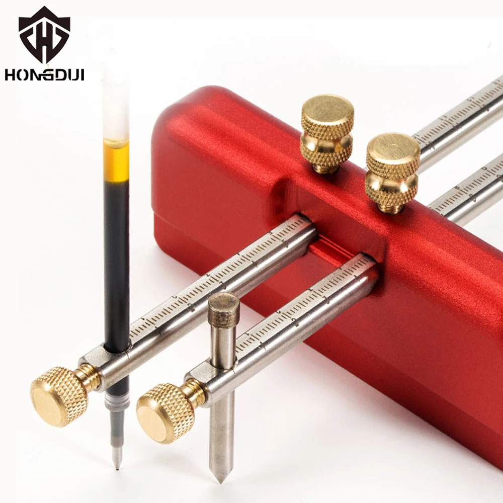 HONGDUI SG01 Double Rod Marker Hot Selling High Precision CNC Machining Anodized Aluminum Woodworking Hand Tools