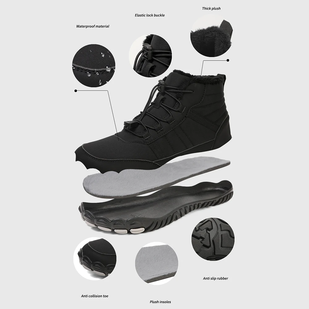 بيرفوت أحذية الثلوج عالية الجودة أحذية بيرفوت المضادة للانزلاق في الهواء الطلق حذاء ارتحال أحذية الثلوج الحرارية للمشي تسلق