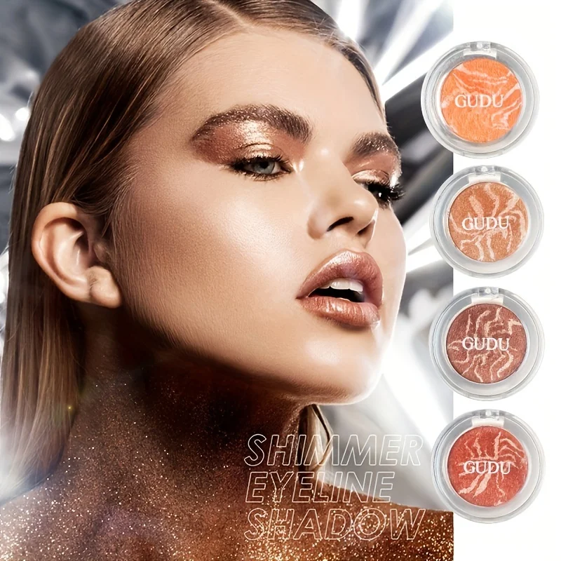 ダイナミック防水アイシャドウパレット - グリッターアイシャドウ真珠光沢のあるハイライターパウダーで明るく輝くメイクアップルック