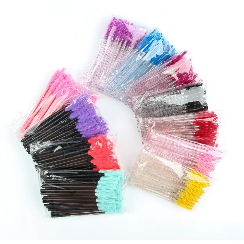 5/25/50 Pcs Eyelash Brushes Makeup Brushes Disposable Mascara Wands Applicator Spoolers Eye Lashes Cosmetic Brush Makeup Tools