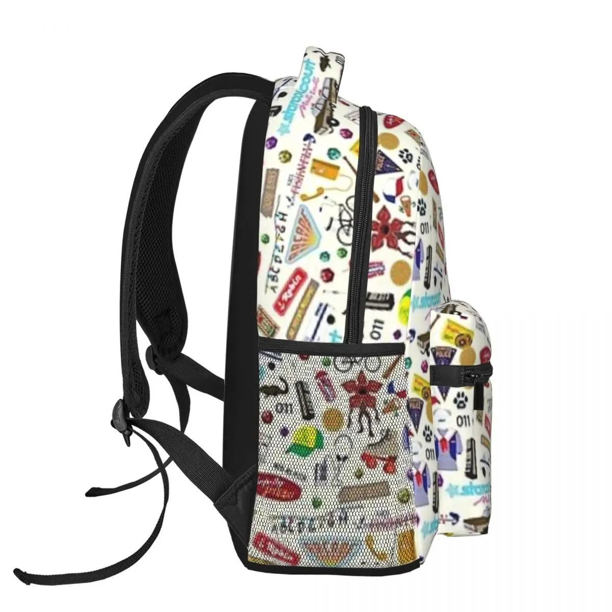 Stranger-Things-pattern New Fashion zaino impermeabile ad alta capacità Trendy Girls Boys Laptop School Book Bag